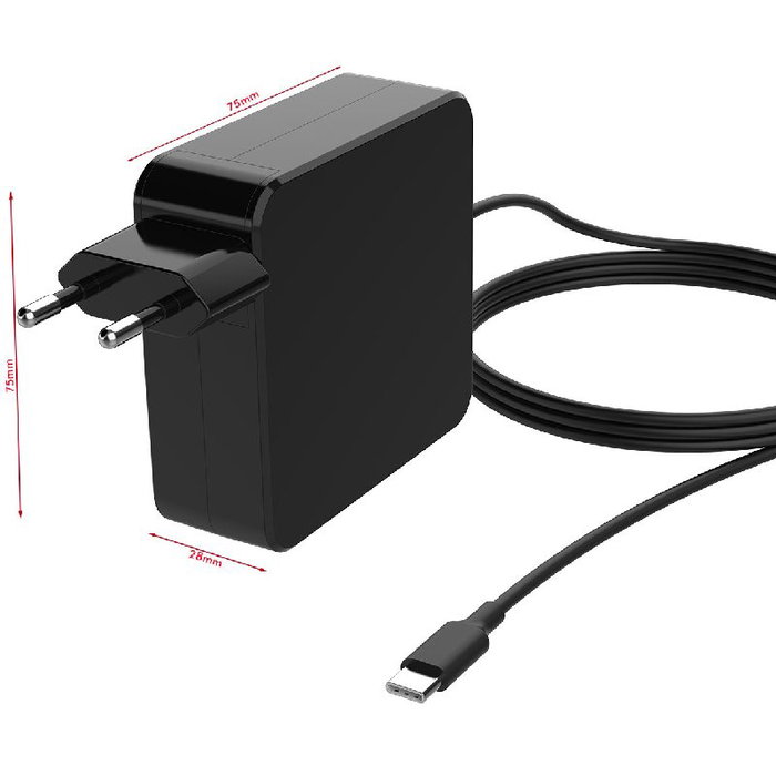 AC ADAPTER NOTEBOOK TYPE-C 65W AUT. LEOTEC
